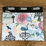 LeSportsac  Pouch Birds and Mushrooms Print Photo 0