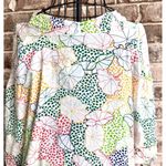 Jodifil Swimsuit Cover Up Medium NWT Dot Flowers Semi Sheer Beach Cruise Islands White Size undefined Photo 3