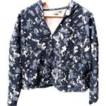 Puma Camo Hoodie Crop Boxy Sweatshirt Casual Top Cotton Blend Athletic Size L Photo 0