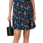 Thakoon Collective Black Daisy Printed Dress size2 Shoulder Detail Sleeveless Size 2 Photo 0