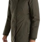 The North Face SP  Women's New Taupe Green Faux Fur Long Parka Winter Ski Jacket Coat Photo 5