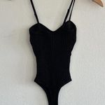 SKIMS Sheer Knit Cami Bodysuit in Onyx, Size XXS Photo 10