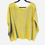 Lane Bryant Lane Brant Yellow Oversized Cotton Semi-Crop Drop-Shoulder Sweater Sz 14/20 Photo 3