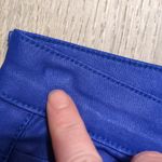 Edikted  Luna Blue Faux Leather Flare Jeans Size Medium Photo 3