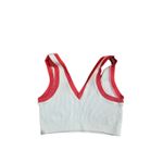 Aerie OFFLINE by Ribbed V Neck Sports Bra White Coral Medium Support Size S Photo 1