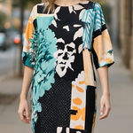 Chico's NWOT Chico’s MULTI-COLORED PRINTED KIMONO DRESS Photo 0