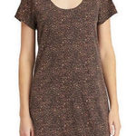 Sanctuary Social Standard by Gia Cheetah Print Short Sleeve Dress Brown Large Photo 0