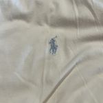 Ralph Lauren  Sport Top Womens Crew Neck Short Sleeve White With Baby Blue Pony L Photo 5