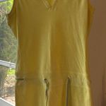 Lilly Pulitzer  white label vintage teri cloth Dress drawstring Waist Yellow VGUC Photo 0