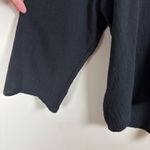 Lulu B Top Womens 1X Black Gauze Long Tabbed‎ 3/4 Sleeve Relaxed Coastal Resort Photo 4