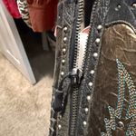 Dan Post  Tall Bronze Snip Toe Studded Brown Heeled Boots 9.5 Photo 8