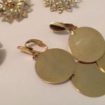 Lot Of 3 Costume Earrings Vintage Clip On All Signed Lewis Segal Sarah Coventry Photo 2