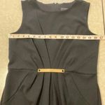 Enfocus Studio Black Cocktail Dress Size 6 - Gold Accent Knee Length Photo 7