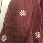 Madewell  embroidered floral top‎ with back tie detail women’s size small cotton Photo 5