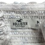 Hollister White Floral Stretchy Crop Top Size Medium Photo 5