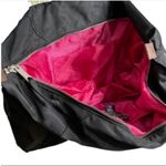 Mini Apres Midi De Chien Un Après-Midi De Chien Stylish Black Nylon Medium Tote with Adjustable Striped Straps Photo 2