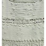 SheIn Green Swiss Dot Crochet Trim Puff Sleeve Babydoll Top Womens Medium Photo 1