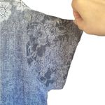 Sacred Threads  NWT Gray Design Tunic with Sheer Lace Sleeve. Size S/M Photo 2