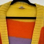 LuLaRoe  Orange & Purple Striped Duster Length Cardigan Sweater Womens L Fall Photo 8