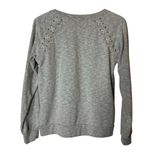 Selected Femme Gray Lace Up Shoulder Detail Sweatshirt Size M Photo 1