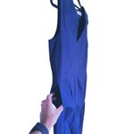 Everlane Structured Jumpsuit V-Neck Sleeveless 4 Navy Blue Career Academia Fall Photo 7