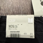 Top Shop Black Wide Leg Crop Jeans Photo 6