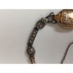 Bulova Antique Working Vintage  10K Gold Filled Art Deco Watch with Diamonds Photo 5
