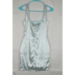 DNA Women's Light Blue Satin Mini Dress Small Photo 1