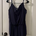 Aqua Green  Women's Blue Swimsuit Shorts Romper Pockets Size L Blue Photo 0