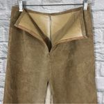 Rare Vintage Joseph Atelier Walker XS Brown Suede Pencil Skirt beaded flowers Photo 11