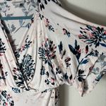 Motherhood Cream and Black Floral Maxi Nursing Dress size Large Photo 5