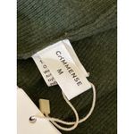 NEW Commense Green Rib Knit Faux Fur Open Front Long Sleeve Cardigan Sweater M Size M Photo 4