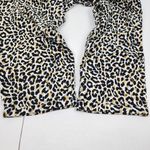 J.Crew Leopard Linen Cotton Drawstring Pants Ankle Pull On Pockets Size 22 Black Photo 10