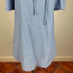 J.O.A. Blue Stripe Lace Cold Shoulder Dress Photo 3