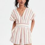 American Eagle Stripped Romper Photo 0