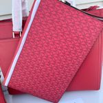 Michael Kors MK Maisie Large 3 in 1 Leather Tote Bag - Flame Red Photo 7