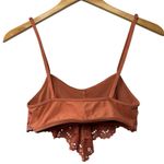 Victoria's Secret Flutter Flounce Bralette Lace Ginger Size M Boho Festival Top Photo 7