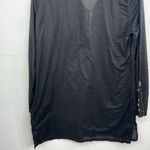Tommy Bahama Tommy Bahamas Embroidered Black Tunic Top semi sheer boho size Medium Cotton Photo 7