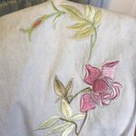 Blair Vintage wide leg embroidered lounge pant jean m Photo 12