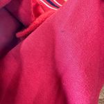 American Eagle AE 1977 Red 1/3 Zip Pullover Striped Trim Sweater Size Small Photo 7