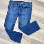 American Eagle  Outfitters Artist Distressed Stretch Crop Jeans Dark Wash 6 Photo 0