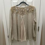 Miss Me  button down Cardigan Taupe size Large Photo 3