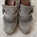 Kork-Ease Prim Mosto Suede Kiltie Pump Heel Women Size 7.5 Khaki Gray Photo 3