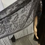 Set Late Edition Vintage Sleeveless Fit Flare Sparkle Dress and Shawl Womens 8 Black Photo 5