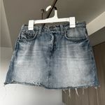 L'Agence  Paris Micro Mini Jean Skirt In Caruso In Multi Photo 5