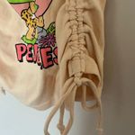 Flintstones Bam Bam & Pebbles Cartoon T Shirt Baby Doll Off Shoulder Size Large Pink Photo 4