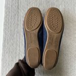 Talbots Navy Blue Suede Leather Tassel Flat Loafers Size 8 Photo 6