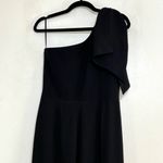 Dress the Population  Tiffany One Shoulder Jumpsuit, Black, size Medium Photo 6