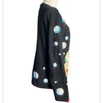 Vintage Berek Sequined Snowman
Christmas Cardigan Sweater M
Retro Ugly Holiday Black Size M Photo 6