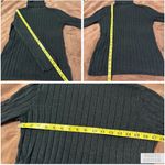 Vera Wang Simply  Cotton Ribbed Charcoal Turtleneck Sweater 
Size Medium Photo 6